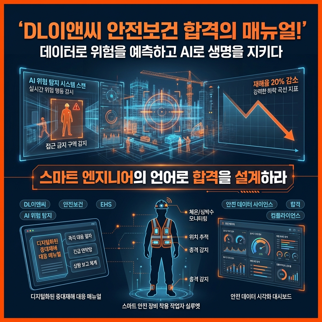 DL이앤씨 안전관리 합격 자소서 — 중대재해법·KOSHA·VR 5건 분석